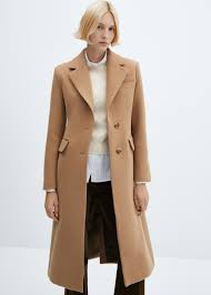 Image result for Mango Wool Mix Buckle Fastened Coat