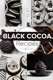 Black cocoa recipes