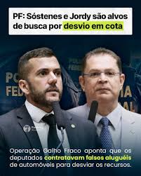 Relatório da Polícia Federal enviado ao STF indica que os deputados  Sóstenes Cavalcante (PL-RJ) e Carlos Jordy (PL-RJ) teriam desviado recursos  públicos em benefício próprio. A investigação faz parte da Operação Galho