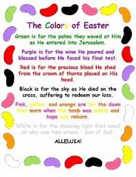 The Colors Of Easter Jelly Bean Poem Christian Activities