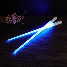 1 Pair Led Lightsaber Chopsticks Light Up Durable Lightweight Portable Bpa Free And Food Safe Tableware Kitchen Tool Chopsticks Aliexpress