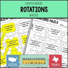 Worksheets are solve each round to the nearest tenth or tenth of, scatter plots, practice test answer and alignment document mathematics, fractions decimals and percents. Rotations By Maneuvering The Middle Teachers Pay Teachers