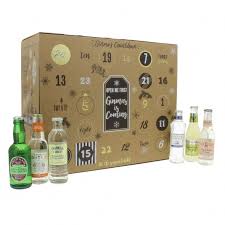 Merry Ginmas This Gin And Tonic Advent Calendar Comes With A Full Sized Bottle Of Gin Gin And Tonic Gin Bottles Chocolate Advent Calendar