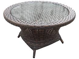Find out the detailed photo here. Forever Patio Horizon Wicker Bronze Smoke 34 Wide Round Glass Top Coffee Table Ncfphorctrndbs