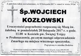 Najlepsze tablice użytkownika wojciech kozłowski. S P Wojciech Kozlowski 15 11 2017r Zlotoryja Proboszczow Zaklad Pogrzebowy Samson W Zlotoryi