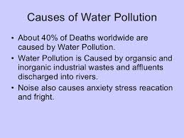Water purification (air, water and soil pollution sc. Water Pollution India Essay