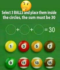 The faster you finish the rack the greater the points. Select 3 Balls And Place To Make The Sum 30 Puzzle Fry