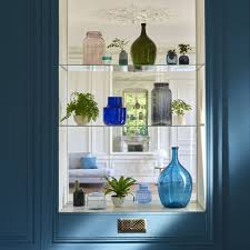 Keanne Dame Jeanne En Verre 52cm Bleue Dame Jeanne En Verre Etagere En Verre Verre