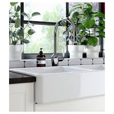 Havsen Apron Front Double Bowl Sink White Ikea Double Bowl Sink Apron Front Sink Sink