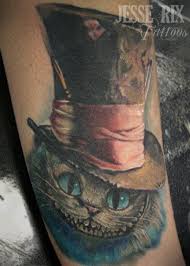 Cheshire Cat In The Hat Cheshire Cat Tattoo Wonderland Tattoo Worlds Best Tattoos