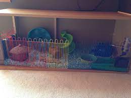 This Is My Diy Hamster Cage I Built With The Help Of My Parent It Was Originally A Dresser That Stands Vertically I Took O Hamster Cage Hamster Hamster Cages