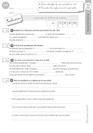 Cm2 Evaluation L Accord Sujet Verbe Evaluation Cm2 Cm2 Evaluation Grammaire Cm1