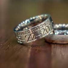 Duck Band Wedding Ring Mens Titanium Band 8mm Wedding Band Etsy Duck Band Wedding Ring Cool Wedding Rings Gold Diamond Wedding Rings
