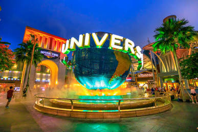 Universal Studios Orlando iconic gateway, AI generated