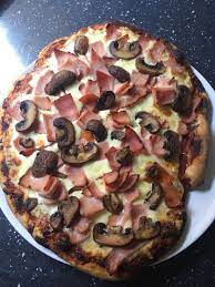 Homemade Ham And Mushroom Pizza Mushroom Pizza Homemade Ham Food Network Recipes