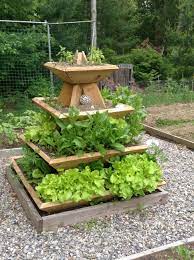 The Pyramid Planter With Lettuce Spinach And Basil Vegetable Garden Design Backyard Vegetable Gardens Pyramid Planter