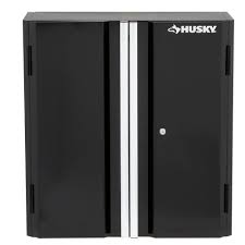 Husky 29 In H X 28 In W X 12 In D Steel Garage Wall Cabinet G2802w Us The Home Depot Garage Wall Cabinets Wall Cabinet Garage Walls