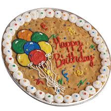 Happy Birthday Cookie Cake Ideas Have A Cookie Cake Instead Of A Traditional Birthday Cake This Year Kids Love Them Cookie Cake Birthday Happy Birthday Cookie Cookie Cake