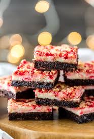 Add chopped candy cane or peppermint crunch white chocolate chips to the batter and add a. Peppermint Brownies Christmas Cheesecake Brownies Video