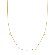 Get the best deals on block letter initial necklace and save up to 70% off at poshmark now! 4 Letter Gold Initial Necklace Phoenix Roze