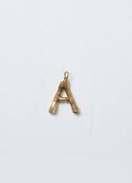 Alphabet A Pendant In Brass Celine Pendant Stud Earrings Jewelry