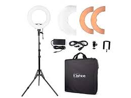 Kshioe 14 Dimmable Led Ring Light Continuous Lighting Kit Photography Photo Studio Light For Makeup Camera Smartphone Youtu Newegg Com