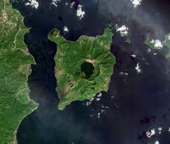 Taal Volcano Philippines Captured By Sentinel 2 On 12 23 19 Recently The Volcano Violently Erupted Forcing The Evacuation Of Tho Taal Volcano Luzon Volcano