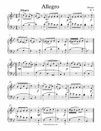Mozart Piano Sonata In C Major K545 Sheet Music Free Piano Sheet Music Allegro K 3 Mozart Enjoy Piano Sheet Music Piano Sheet Music Free Piano Music
