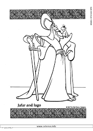 Jafar Perhaps Without Iago For A Silhouette Left Shoulder Coloring Pages Coloring Pages For Kids Disney Coloring Pages