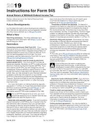 Https Www Irs Gov Pub Irs Prior I945 2019 Pdf