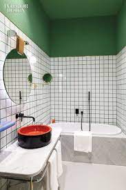 There are other types of peel and stick products available that make bathroom decorating super easy. Patricia Urquiola Captures The Spirit Of Her Home City At The Room Mate Giulia Hotel Bathroom Tile Designs Green Bathroom Bathroom Design