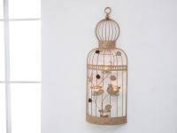 Bird Cage Ferforje Kafes Askili Mumluk 23 0x9 0x61 5 Cm Gold Mumluklar Antik Tasarim Kafes
