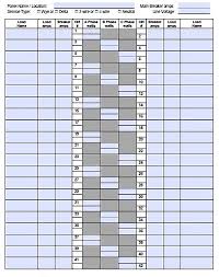 Electrical panel legend template electric schedule excel. Circuit Breaker Box Labels Pdf