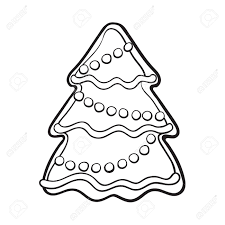 These super sweet and festive clip art images are ideal for creating teachers aids, holiday. Glazed Homemade Christmas Tree Gingerbread Cookie Sketch Style Royalty Free Cliparts Vectors And Stock Illustration Image 89924778