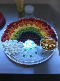Rainbow Fruit Platter For Ev And Or St Patty S Day Leprechaun Trap Making Afternoon Kids Party Snacks Rainbow Fruit Platters St Patricks Day Food