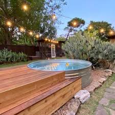 Your Stock Tank Pool Authority On Instagram Y Alllllllllll Check Out This Stock Tank Pool Set Up Brandon Coston Obsessed We Are Wanting To Build A Deck Aro In 2020 Tank Pool Stock