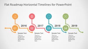 You can display on a slide an action plan for your three development teams. Flat Timelines Powerpoint Templates