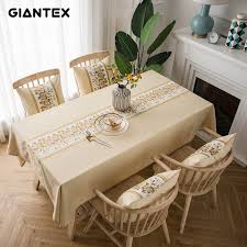 Giantex Decorative Table Cloth Tablecloth Rectangular Tablecloths Dining Table Cover Obrus Tafelkleed Mante Dining Table Cloth Wholesale Home Decor Table Cloth