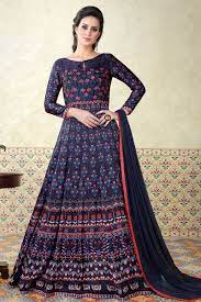 Inddus mustard yellow floral embroidered kurta with palazzos. Suka Duka Siha Partywear Floral Anarkali Gown Anarkali Buy Designer Anarkali Collection Online For Women In India Indya Anarkali Suits Have Their Roots In The Abayas