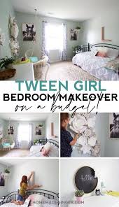 My first thought for this makeover was to paint the walls a light greenish blue color, then replace some of our 12 year old black bedroom furniture with some new pieces. Tween Girl Bedroom On A Budget Homemade Ginger