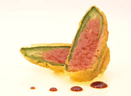 Jalapeno Bomb Jalapeno Stuffed Wth Spicy Tuna Deep Fried Dressed Wth Eel Sauce Spicy Tuna Fish Recipes Spicy Tuna Sushi