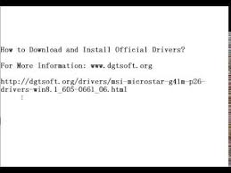 Msi Microstar G41m P26 Drivers For Windows 10 32bit 64 Bit 39 34 938 Msi Drivers Windows 10
