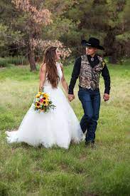 Our Perfect Country Wedding Camo Sunflowers Rustic Country Camouflage Wedding Country Wedding Groom Camo Wedding Dresses