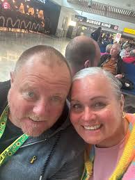 What a difference a day makes…… airport yesterday