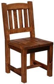 Weathered Pine Side Chair Rustic Wood Furniture Rustic Kitchen Chairs Wooden Chair