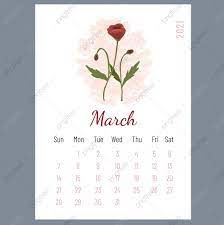 Gambar kalemder.motif bunga thun.2021 / ramai soal. Poppy Bunga Sederhana Dan Lucu Maret 2021 Template Kalender Yang Dapat Dicetak Templat Untuk Unduh Gratis Di Pngtree Di 2021 Kalender Bunga Pernikahan Bunga