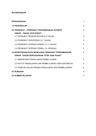 Latar belakang jean piaget piaget merupakan seorang ahli biologi yang cukup terlatih. Teori Perkembangan Kognitif Kanak Kanak Jean Piaget Flip Ebook Pages 1 9 Anyflip Anyflip