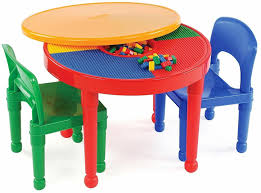 Find many great new & used options and get the best deals for kidkraft lego compatible 2 in 1 activity table brand at the best online prices at ebay! Lego Duplo Activity Table Set 2 Chairs Kids 2 In 1 Plastic Playtable Tot Tutors 7438475622053 Ebay