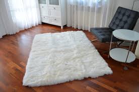 Plüsch teppich rund bodenmatte 30 x 30cm kundtfell schaffell teppich. Lammfell Teppich 200 X 300 Cm Hochflor Langflor Rechteckig