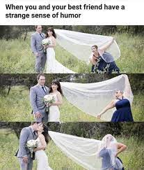 These wedding anniversary pics will surely. Everyone Needs Friends Like This Funny Wedding Pictures Funny Wedding Photos Wedding Humor